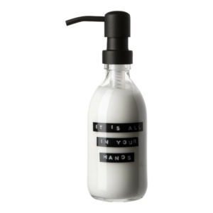 102529 Hand lotion transparent glass 250ml black IT IS ALL IN YOUR HANDS 8719325913330
