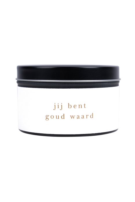 Zusss geurkaars in blik goud waard 0503 085 0500 00 voor