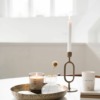 Zusss glazen vaasje met goud 9x6x15cm 0508 056 0500 00 sfeer1