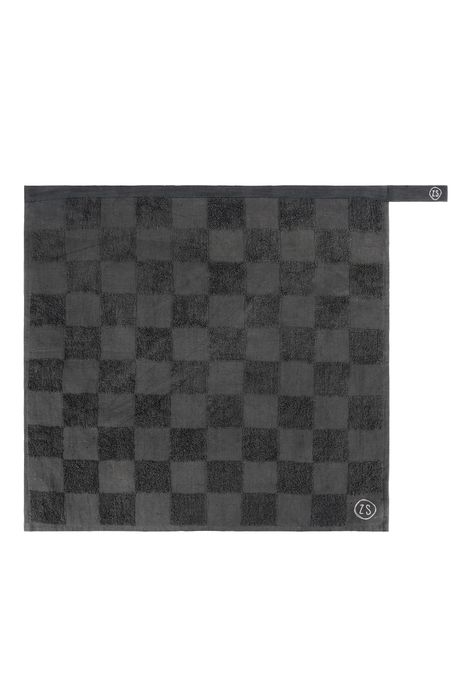 Zusss handdoek geblokt antracietgrijs 0710 029 4500 00 voor