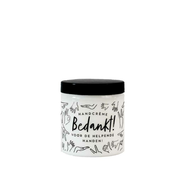 handcreme bedankt helpendehanden dagvandezorg hartvoordezorg zorgtoppers zwartdeksel
